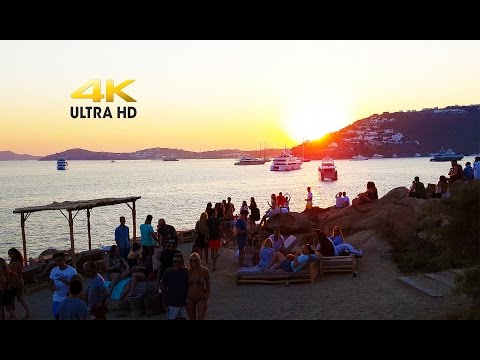 Scorpios Mykonos Part 4: Sunset ritual in 4K. (live Connie Mitchell - Friends)