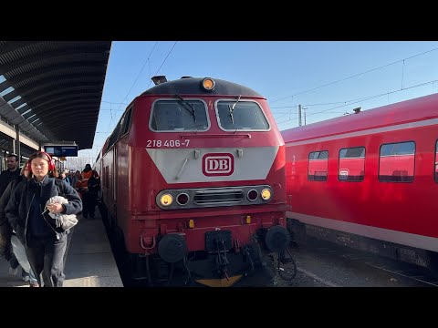 218 406-7 in Hof Hbf