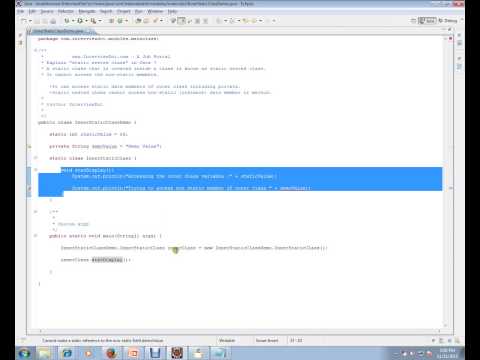 Java Interview Question And Answer Static Nested Class In Java Explain Interview Question