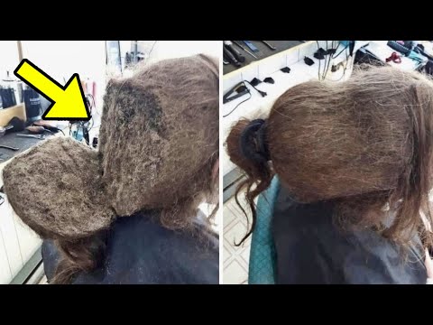 Girl Refuses to Comb Her Hair, Then the Hairdresser...