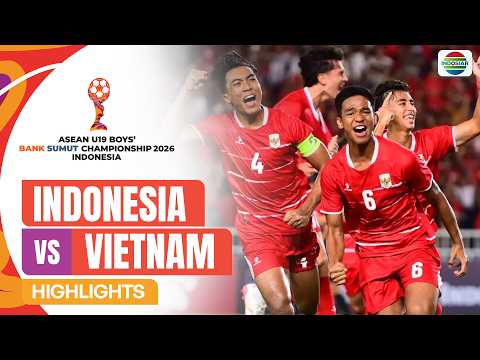 Indonesia vs Vietnam - Highlights | ASEAN U19 Boys Bank Sumut Championship 2026