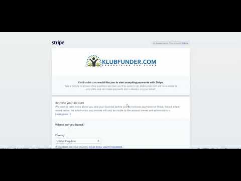 How do I connect Klubfunder to Stripe?