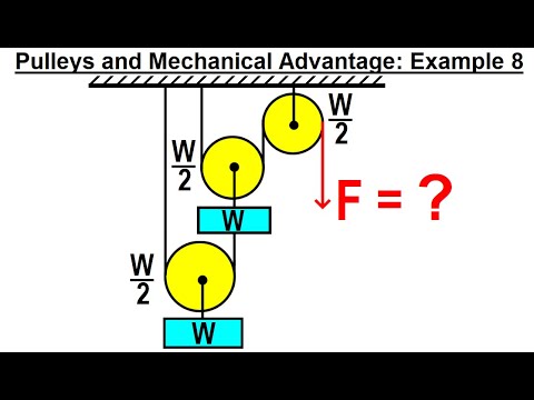 Physics Ch 5 5 Pulley s and Mechanical Advantage 4 of 10 Example 4