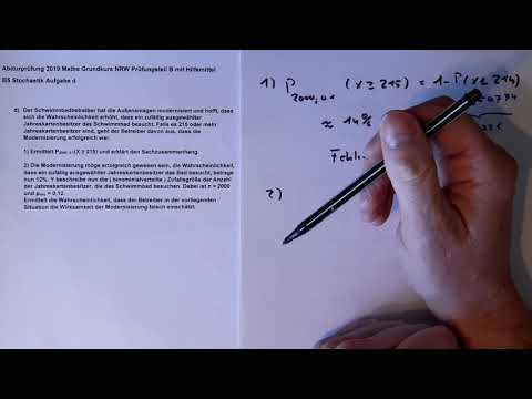 Stochastik B5 Aufgabe d Mathe Abi Klausur 2019 NRW Grundkurs