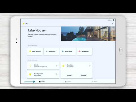 Navigating your Crestron App Home Page
