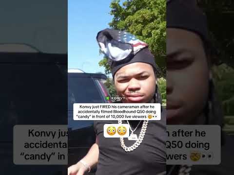 Konvy just FIRED his cameraman after he accidentally filmed Q50 😯 #bloodhoundq50 #bloodhound #konvy