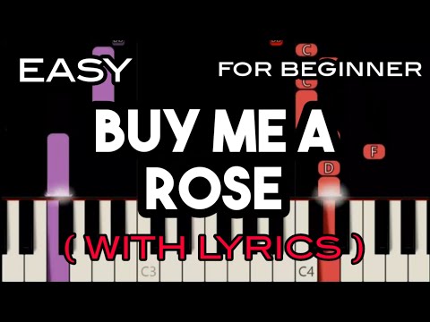 BUY ME A ROSE ( LYRICS ) - KENNY ROGERS | SLOW & EASY PIANO