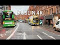 Dublin 4K Driving Downtown Misty Morning