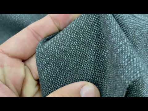 Tecido de sofá LINHO Linu 152398 preto- 1,40m de largura