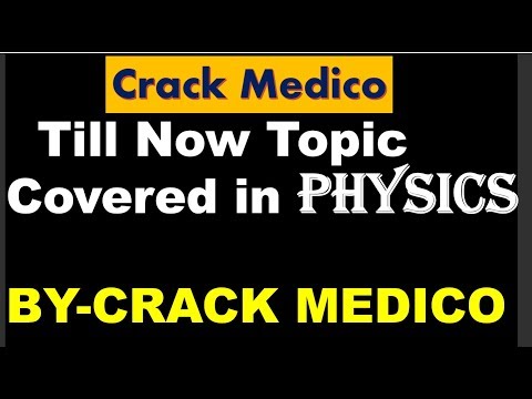 Till Now Topic Covered in Physics and Also Video Available by CRACK MEDICO Video
