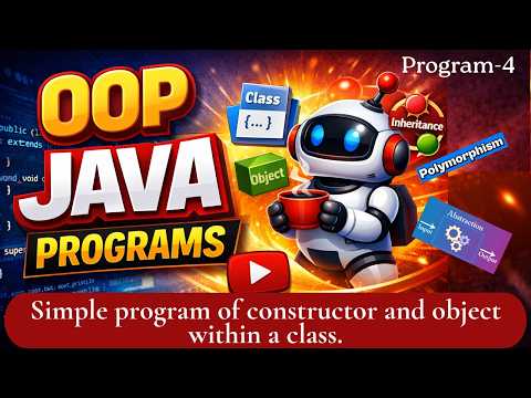 Java Class Object Constructor Program Java Oop Programs Explained Padho Engineering