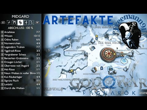 God of War Ragnarök Midgard Alle Artefakte