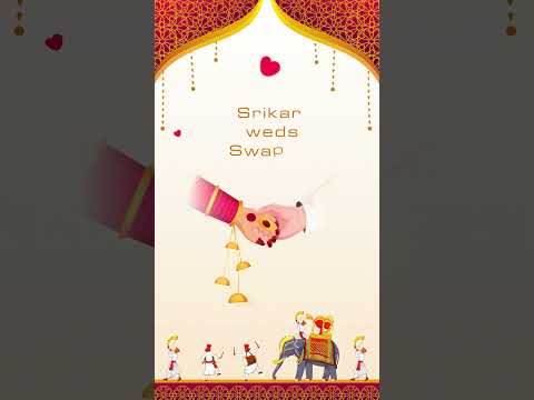 Srikar wedding Indian Invitation 1725