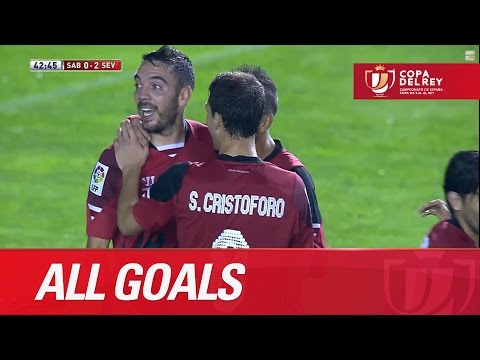 Todos los goles de CE Sabadell (1-6) Sevilla FC - HD Copa del Rey