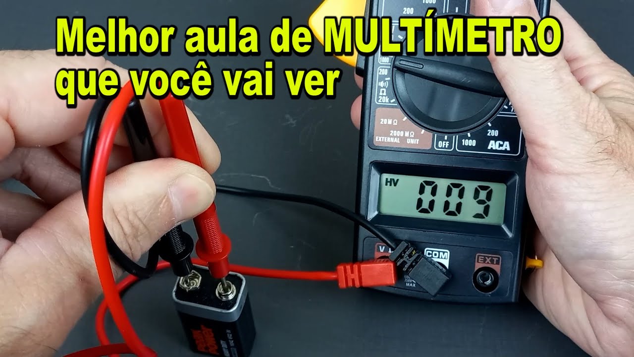 Melhor aula de MULTÍMETRO que você vai ver