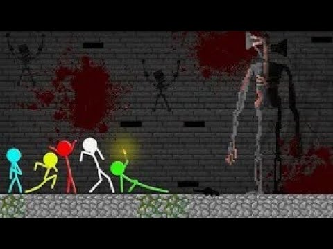 Stickman Vs Minecraft Alan Becker Animation Vs SCP 6789 SIREN HEAD CHALLENGE Lucky Block Cartoon