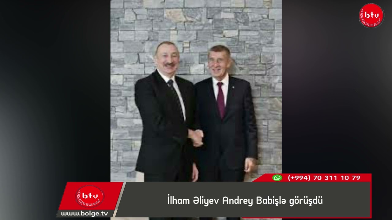 İlham Əliyev Andrey Babişlə görüşdü