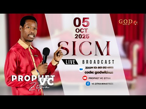 YOU ARE WATCHING LIVE SUNDAY SERVICE WITH PROPHET VC ZITHA | 05 OCTOBER 2025