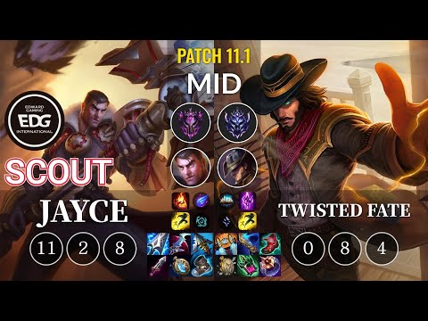EDG Scout Jayce vs Twisted Fate Mid - KR Patch 11.1