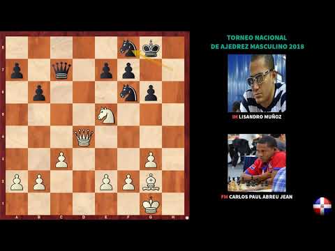FM Carlos Paúl Abreu (2352) vs IM Lisandro Muñoz (2436) | CAMPEONATO NACIONAL DE AJEDREZ 2018 | RD