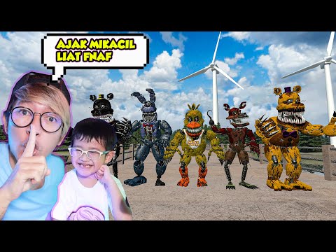 BANG CUPU AJAK MIKACIL LIHAT FNAF?! HAMPIR NGOMPOLL(Gmod)