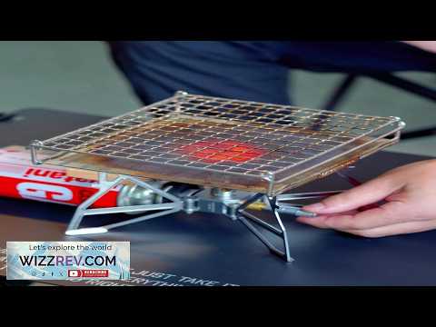 CAMPINGMOON Outdoor Camping 304 Stainless Steel Folding Toast Grill Net Uniform Baking