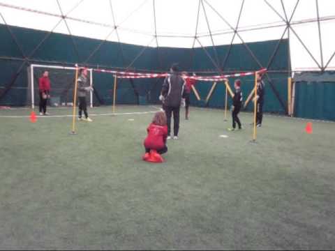 Torwartschule ADC Mario Rigamonti (Brescia Calcio Akademie) - Warm up mit "Peteca"