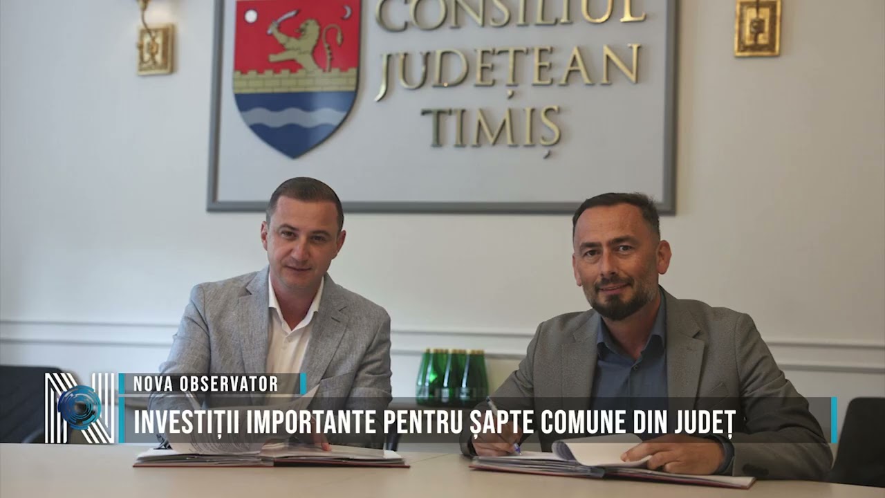 Investiții importante pentru șapte comune din județ