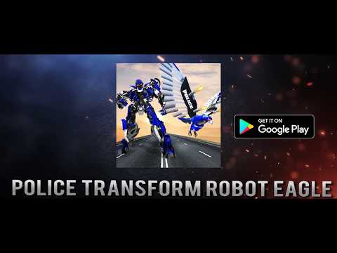 NYC Police Robot Transform Bald Eagle Game: US Cop