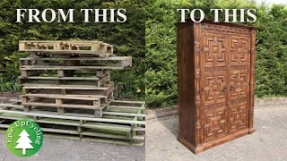 A Magical Wardrobe Inspired By Narnia. Made Out Of Pallets.