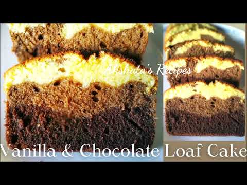 Vanilla and Chocolate Cake Recipe/Easy Loaf Cake Recipe|Ombre Cake Recipe|Christmas 2023
