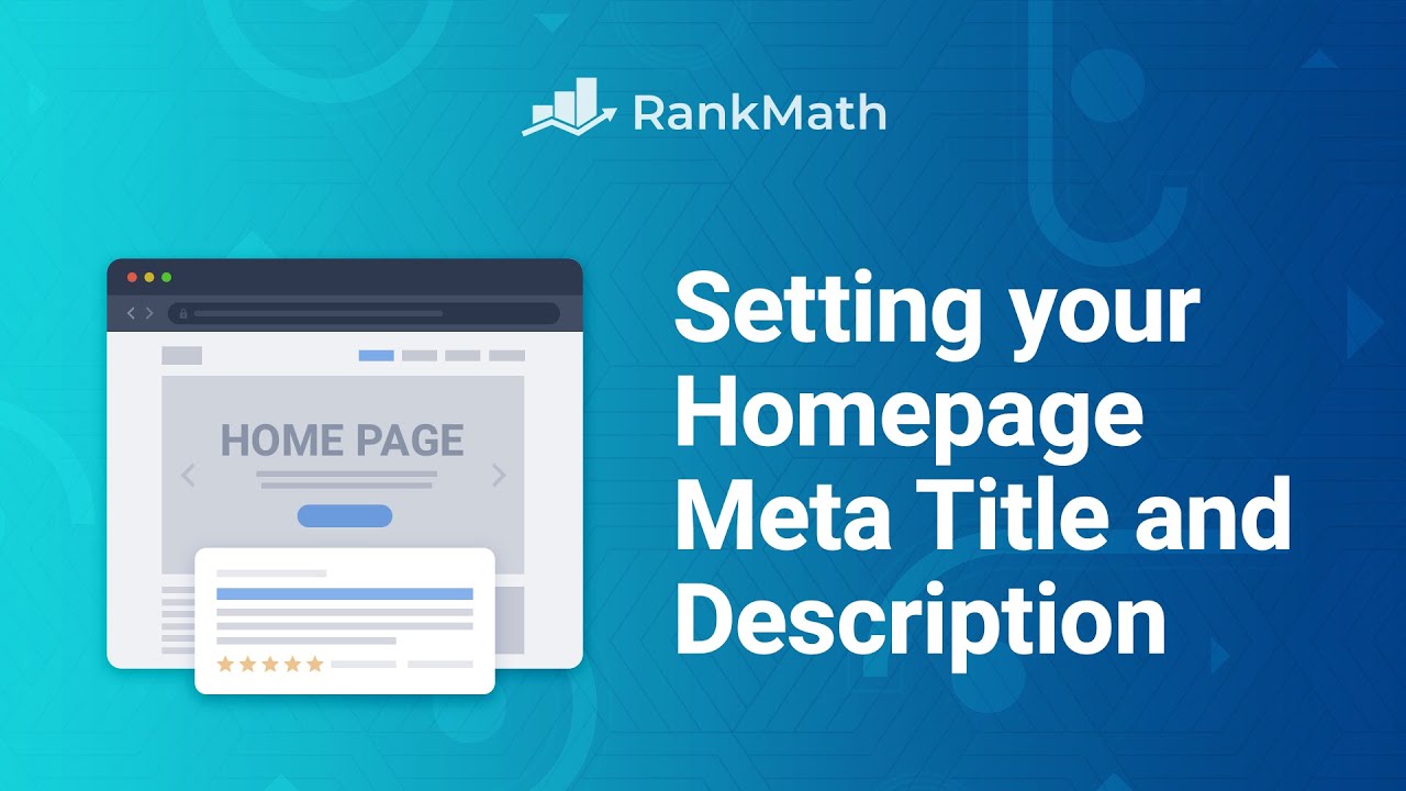 How to Change Your Homepage's Meta Title and Description - Rank Math SEO