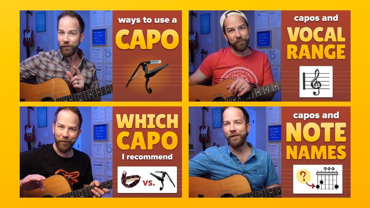 Video thumbnail for Capos, Explained – 6 New Lessons & PDF Guides