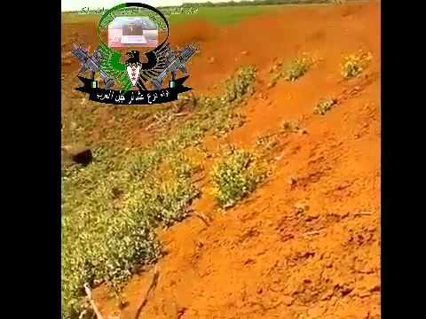 جولة على احدى نقاط الرباط لعناصر لواء درع عشائر جبل العرب على جبهة خربة صنين في ريف درعا