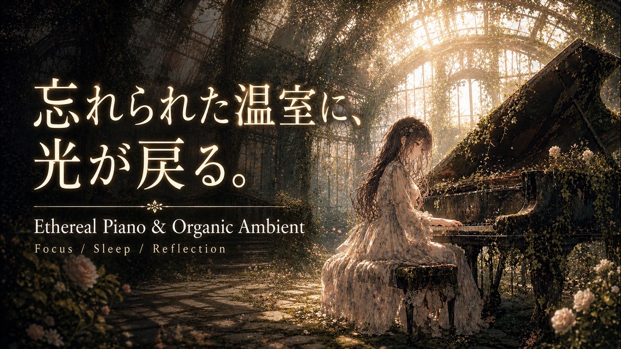 【フリーBGM】忘れられた温室に、光が戻る。