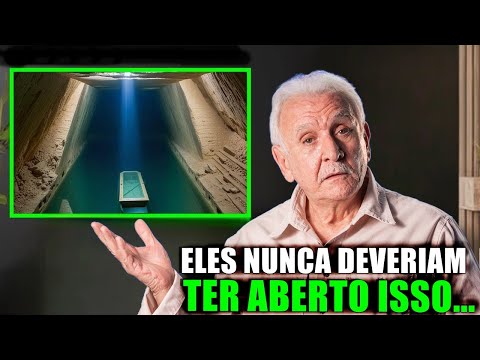 A coffin has been found floating in an underground lake beneath Giza; archaeologists are terrified.