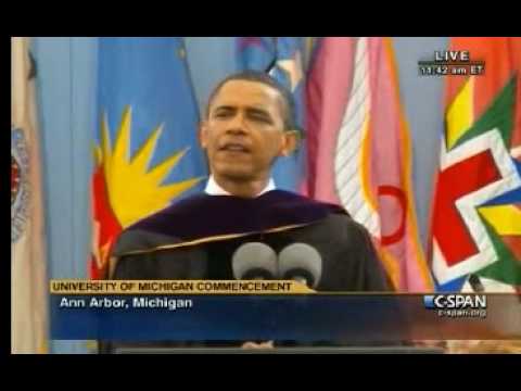 Pr. Obama - U Michigan (2) Commencement