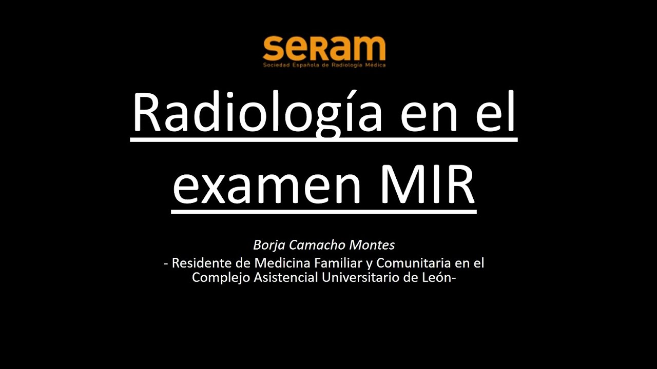 Webinar sobre preguntas de radiología en el examen MIR