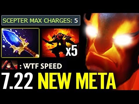 WTF!? Cancer 7.22 [Ember Spirit] NEW Aghanim's Scepter META - Dota 2