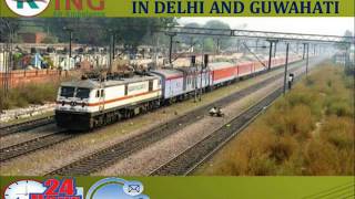 Take Full Hi-tech ICU Care Train Ambulance Service in Delhi and Guwahati