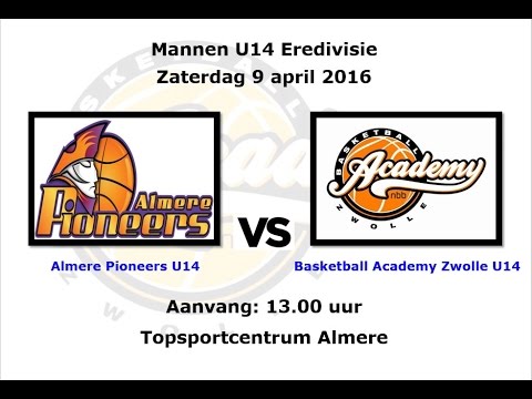 U14: Almere Pioneers - BA Zwolle, 09-04-2016, 1e kwart