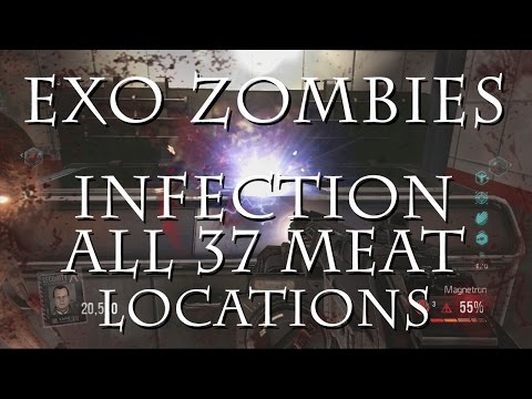 Exo Zombies - Infection - All 37 Meat Locations for Easter Egg
