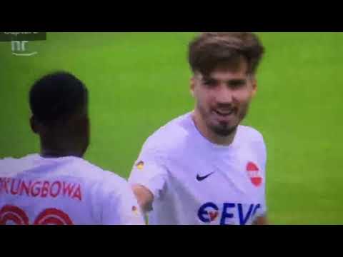 Tor zum 1:0 fuer Kickers Offenbach: Hessenpokal-Finale TSV Steinbach Haiger - OFC 0:1 (21.05.2022)