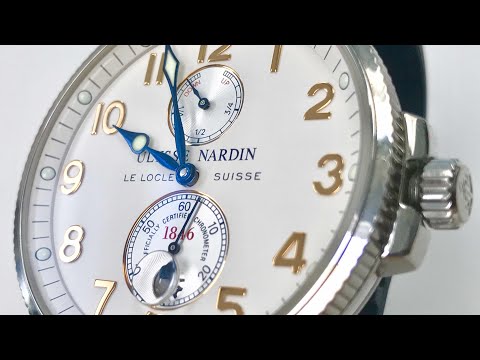 Ulysse Nardin Marine Chronometer White and Blue Watch Review 263-66