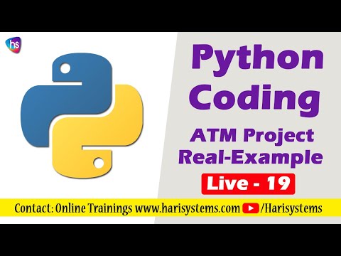 Free Python Coding Class 19 Python Project Project Atm Python Real World Project Harisystems