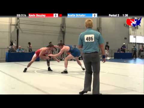 Kevin Beazley vs. Austin Schafer at 2013 Junior Nationals - FILA - FS