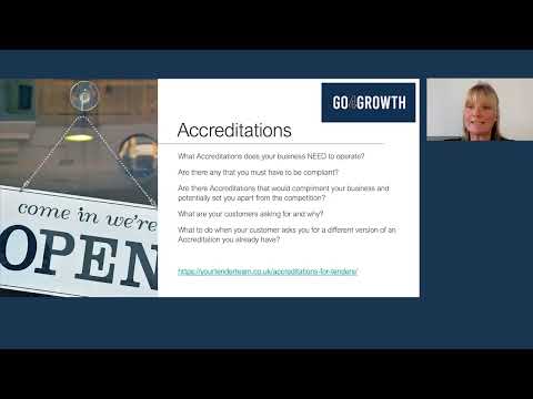 Accreditations - What could you need