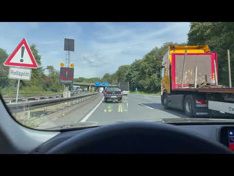 Driving the BMW 5 using the driving assistant in auto mode on German highway A3 north #shorts