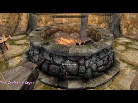The Crafter's Crypt - Skyrim Special Edition House Mod