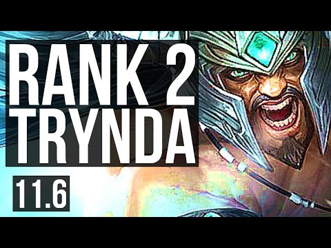 TRYNDAMERE vs JAX (TOP) | Rank 2 Trynda, 10/2/4, 400+ games, Dominating | NA Challenger | v11.6